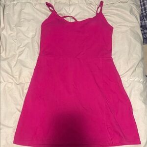Express Pink Sleeveless Dress (with built in bra and shorts)